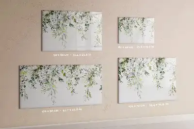 Magnetic marker board blooming nature design