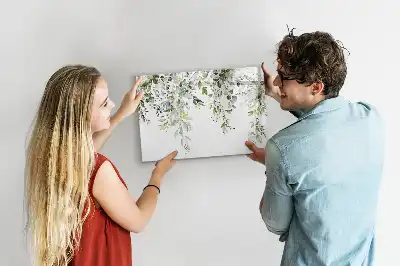 Magnetic marker board blooming nature design