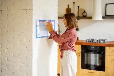 Monthly planner magnetic marker board