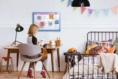 Monthly planner magnetic marker board