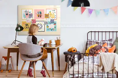 Magnetic marker board with motivational slogans
