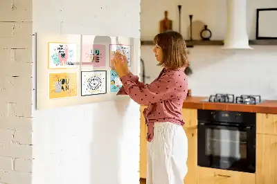 Magnetic marker board with motivational slogans