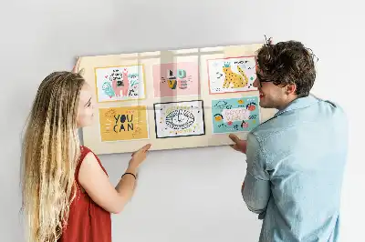 Magnetic marker board with motivational slogans