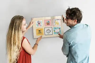 Magnetic marker board with motivational slogans