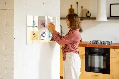 Magnetic marker board with motivational slogans