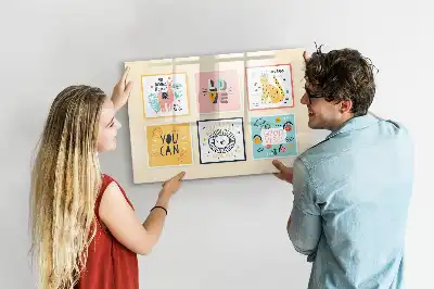 Magnetic marker board with motivational slogans