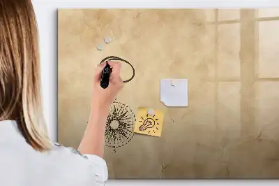 Magnetic glass dry erase board compass
