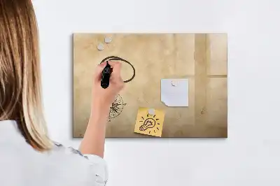 Magnetic glass dry erase board compass