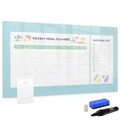 Magnetic meal planner magnetic marker board