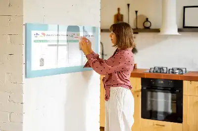 Magnetic meal planner magnetic marker board