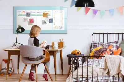 Magnetic meal planner magnetic marker board