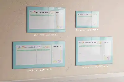 Magnetic meal planner magnetic marker board