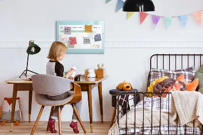 Magnetic meal planner magnetic marker board