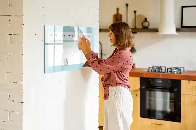 Magnetic meal planner magnetic marker board