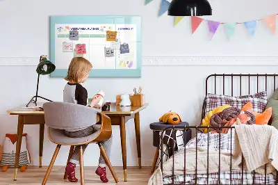 Magnetic meal planner magnetic marker board