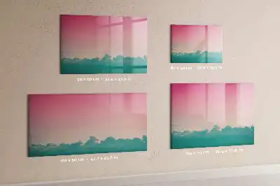 Magnetic marker board gradient sky design