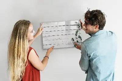 Magnetic glass dry erase board with wooden frame