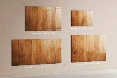 Magnetic glass dry erase board with a wooden frame