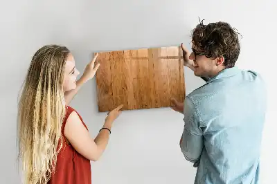 Magnetic glass dry erase board with a wooden frame