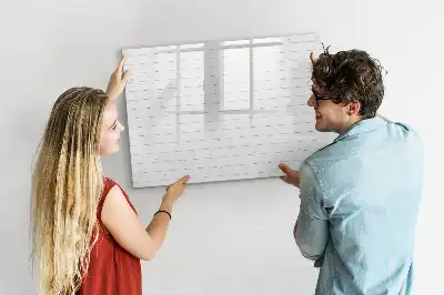 Magnetic marker board with wooden panel pattern