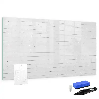 Magnetic marker board with wooden panel pattern