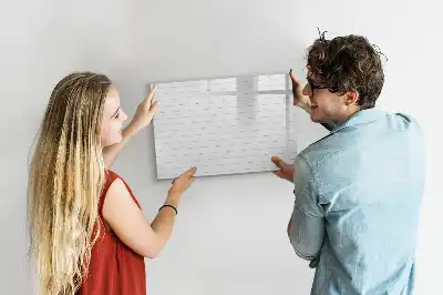 Magnetic marker board with wooden panel pattern