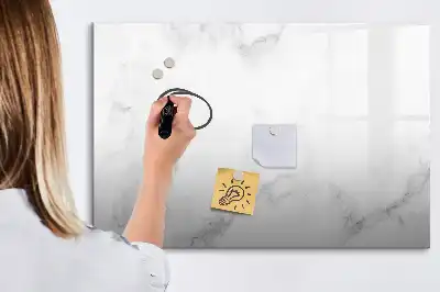 Magnetic glass dry erase board marble finish