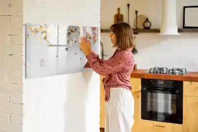 Magnetic marker board Stars design