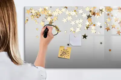 Magnetic marker board Stars design