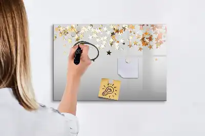 Magnetic marker board Stars design