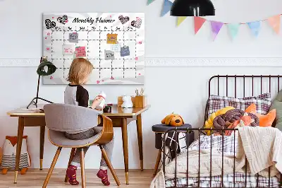 Magnetic marker board elegant monthly planner