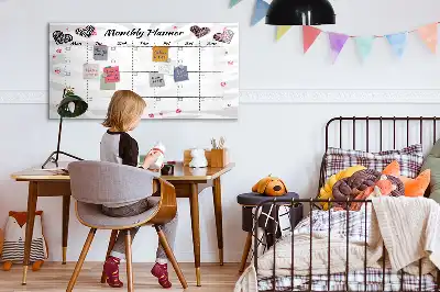 Magnetic marker board elegant monthly planner