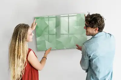 Magnetic marker board triangle abstraction design