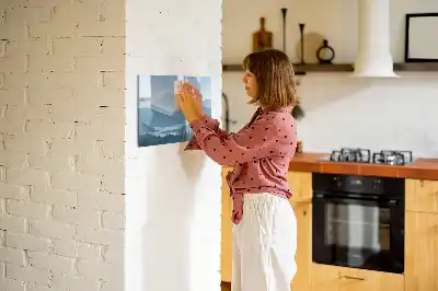 Magnetic marker board mountain landscape design