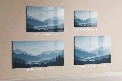 Magnetic marker board mountain landscape design