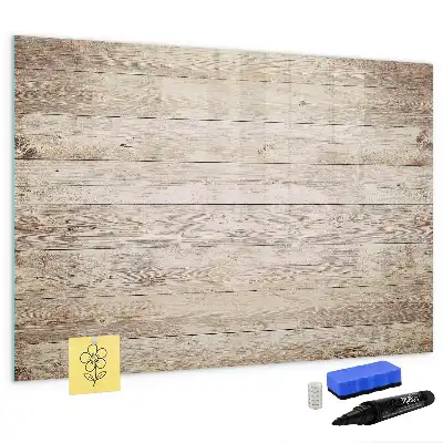 Magnetic marker board with wooden panels