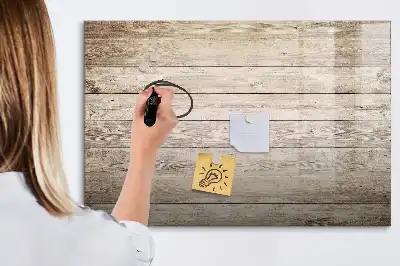 Magnetic marker board with wooden panels