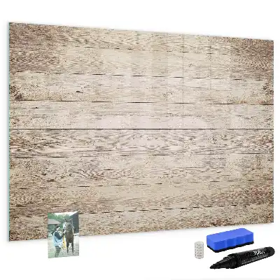 Magnetic marker board with wooden panels