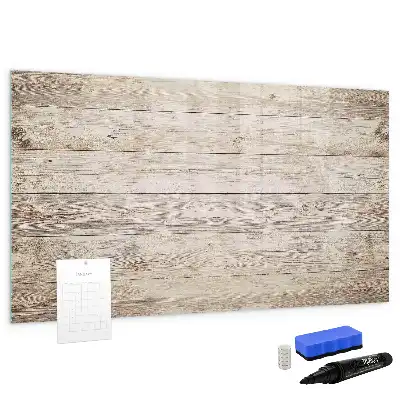 Magnetic marker board with wooden panels