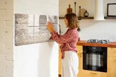 Magnetic marker board with wooden panels