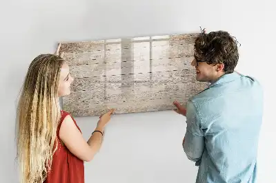 Magnetic marker board with wooden panels