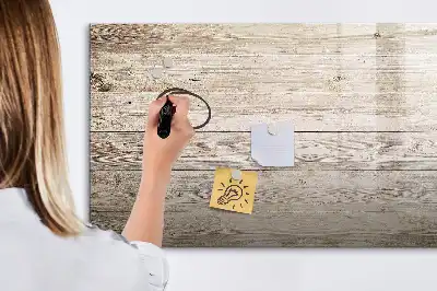 Magnetic marker board with wooden panels