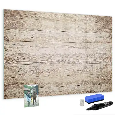Magnetic marker board with wooden panels