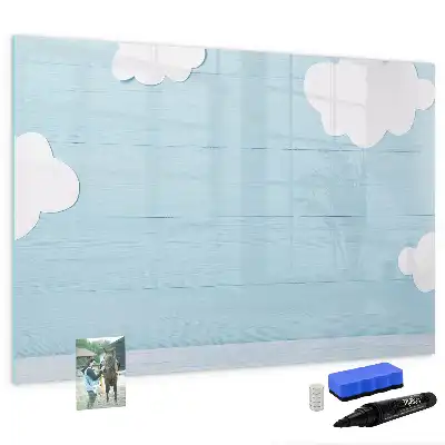 Magnetic glass dry erase board for children