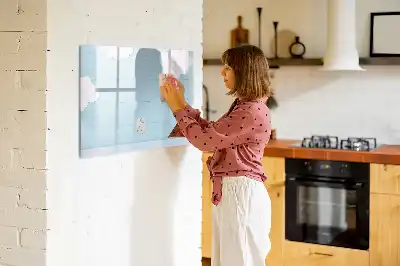 Magnetic glass dry erase board for children