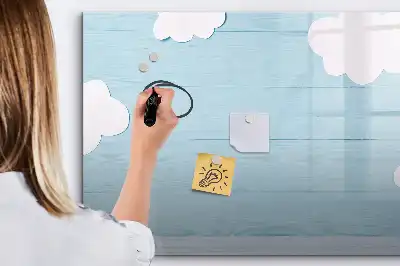 Magnetic glass dry erase board for children