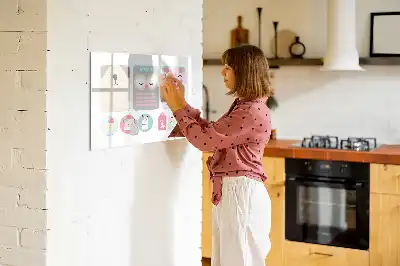 Magnetic marker board happy animals design