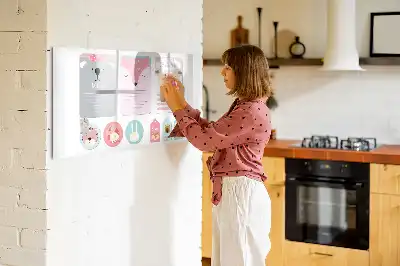 Magnetic glass dry erase board happy bookmarks