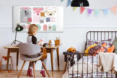 Magnetic glass dry erase board happy bookmarks
