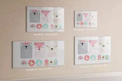 Magnetic glass dry erase board happy bookmarks